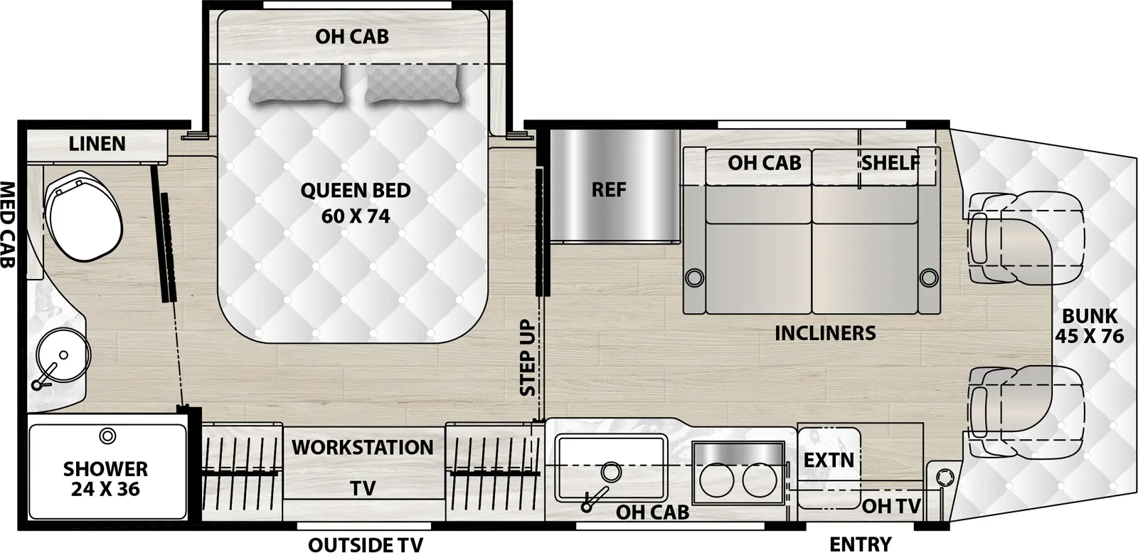 Prism 26RB Floorplan